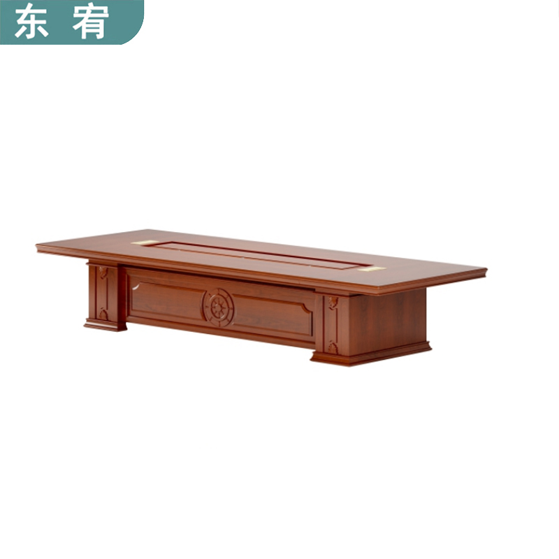 东宥 会议桌胡桃色 HYZ014平方米高清大图