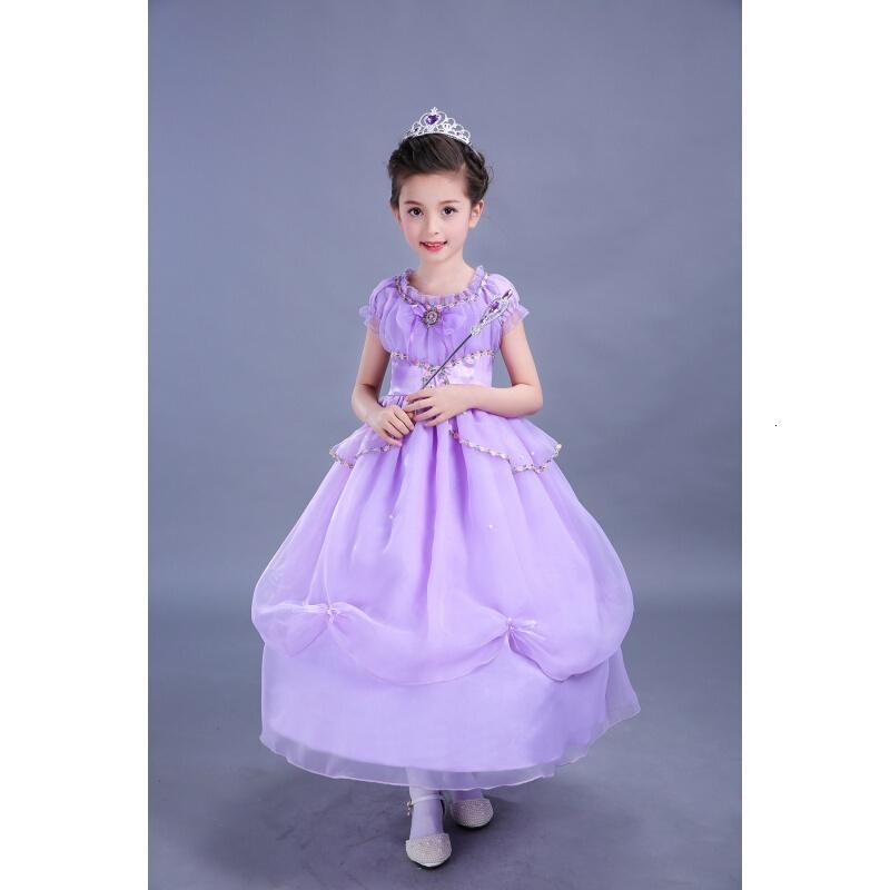 长小苏菲亚公主裙女童连衣裙礼服中大儿童长裙