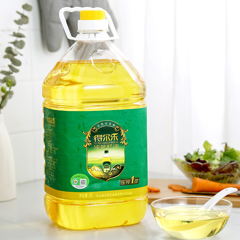 得尔乐 有机山茶油 5L头道初榨油茶籽油 物理压榨食用油 单位:瓶