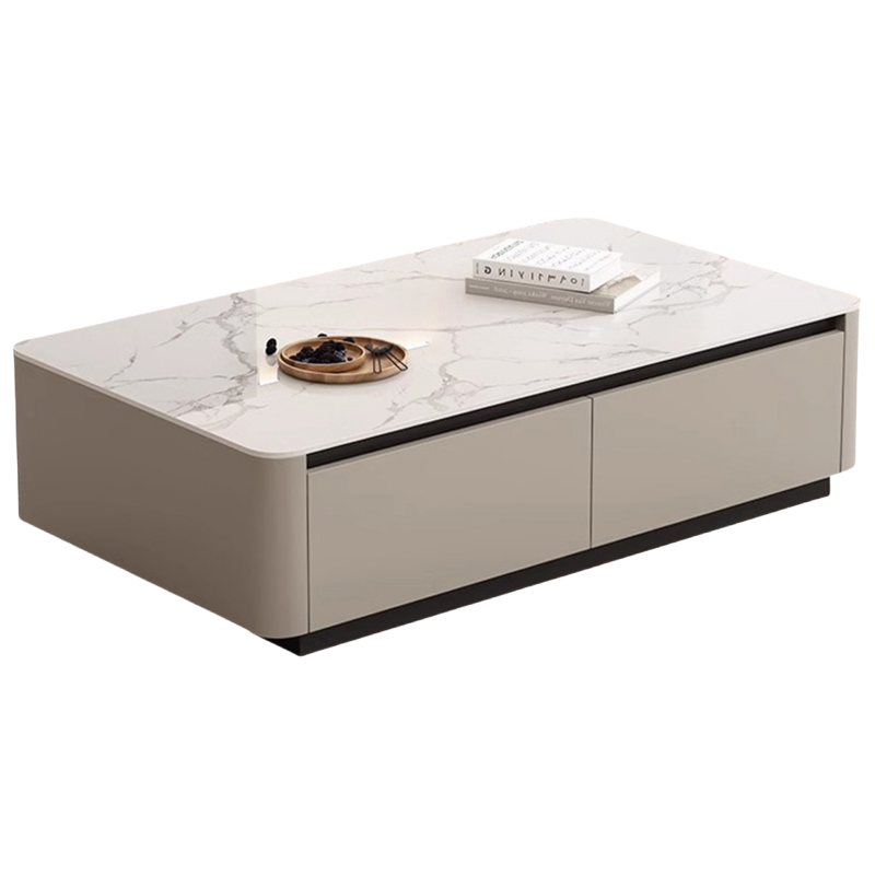 芙首泰岩板茶几1200*600*410mm张高清大图