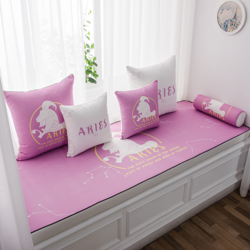 家柏饰(CORATED)北欧高密度乳胶飘窗垫窗台垫定做榻榻米阳台海绵垫沙发毯坐垫 金牛座 可选乳胶材质,报价联系客服高清大图