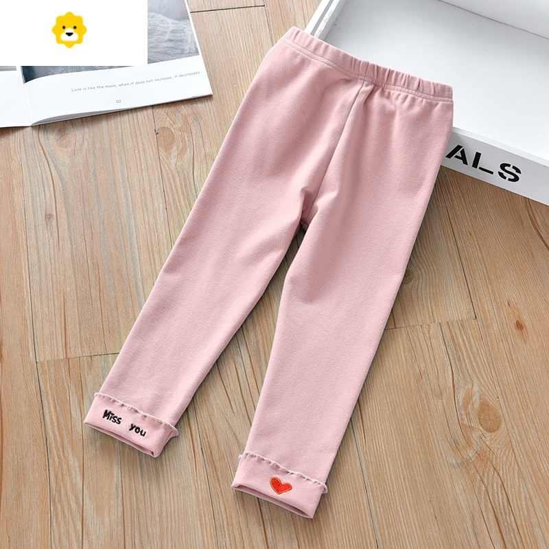 喻娄女童打底裤20新款春秋外穿长裤宝宝秋裤小女孩洋气儿童裤子