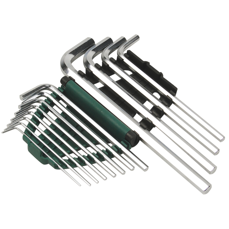 世达(SATA)12件英制加长内六角扳手组套-09108