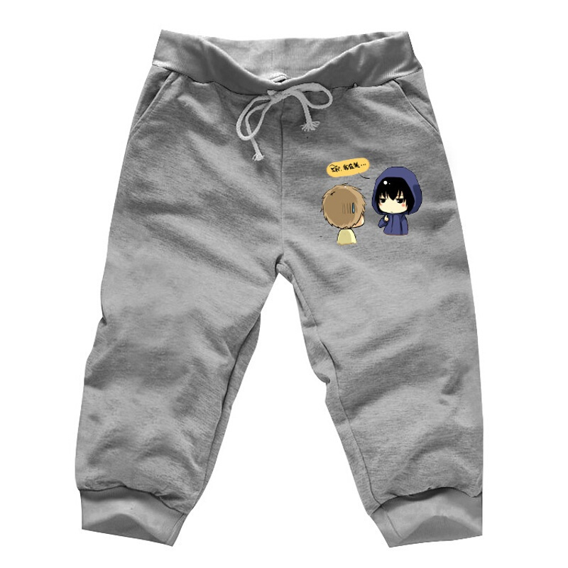 动漫短裤盗墓笔记动漫裤子小哥闷油瓶休闲日常情侣七分短裤