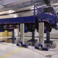 鳌福 抱胎式举升机 举升45吨 汽车维修装 QJJ45-6C