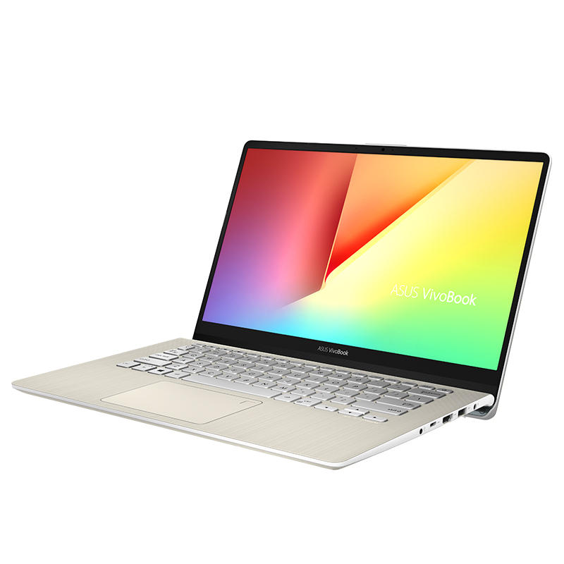 华硕(ASUS)灵耀S 2代 14英寸三面微边超轻薄本笔记本电脑(八代英特尔® 酷睿™ i7-8565U 8GB 256GB MX150-2G独显)冰钻金(S4300FN)