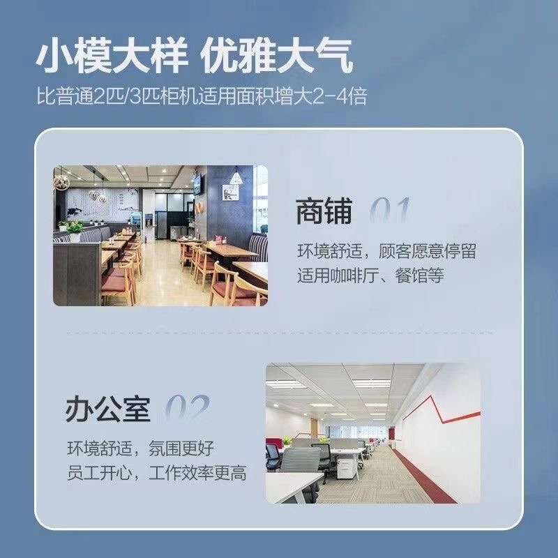 奥克斯大3匹变频立柜式冷暖空调节能健康大风量方柜机旗舰款高清大图