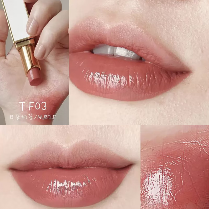 Tom Ford汤姆福特 TF口红 TF黑白金极细管口红3.3g 白金细管03nubile#日杂奶茶高清大图
