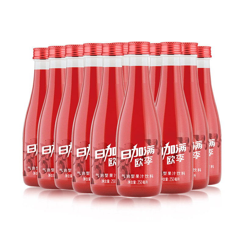 日加满欧李气泡型果汁饮料高钙果汁饮品浓缩饮品250ml瓶参数