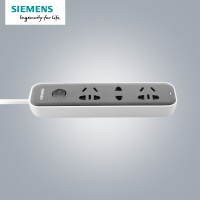 西门子(SIEMENS)电源插座 风逸X1系列3位1.8米排插5EX84161NC01