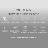 任我游(GOU)ADAS行车记录仪双镜头720*1080p后视镜倒车影像导航带电子狗一体机