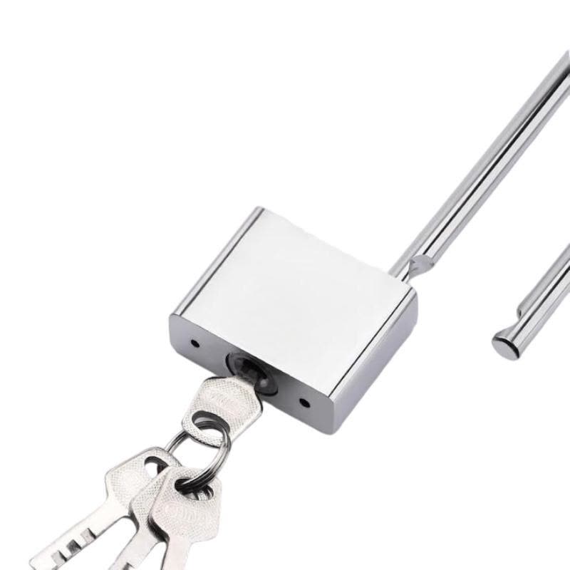 华燏GS30-37不锈钢+铜锁芯 30mm锁体37mm长梁 挂锁(单位:个)银色图片