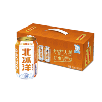 北冰洋听装礼盒橙汁汽水12听/箱