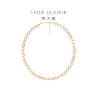 周大福18K金珍珠项链送女友送妈妈 【多款可选】 T82891-T82892 40cm-T82892