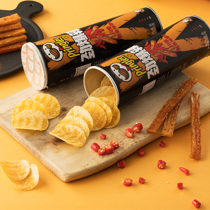 品客(Pringles)薯片 劲爆辣 川香辣条味 110g