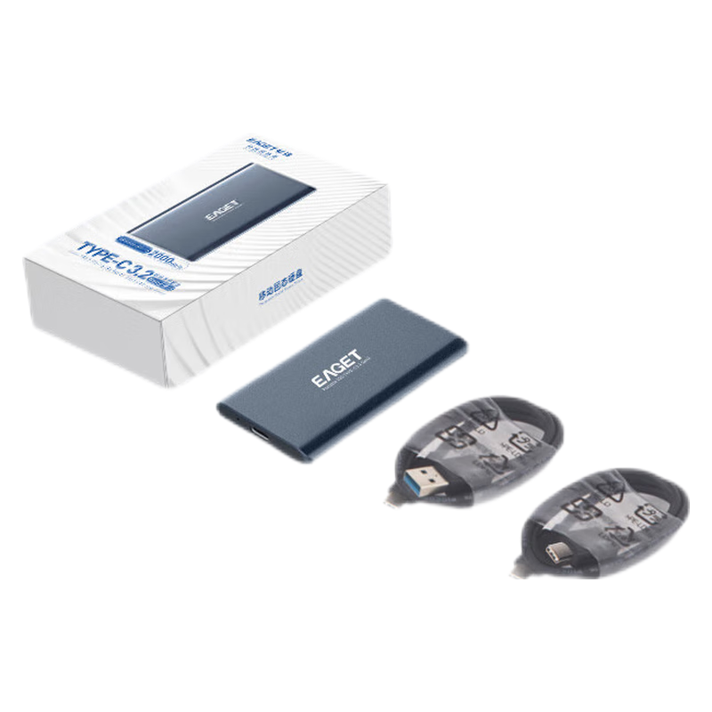 忆捷（Eaget）M60高速移动固态硬盘 type-c 3.2gen2高速读写2000MB/s迷你商务 1TB高清大图