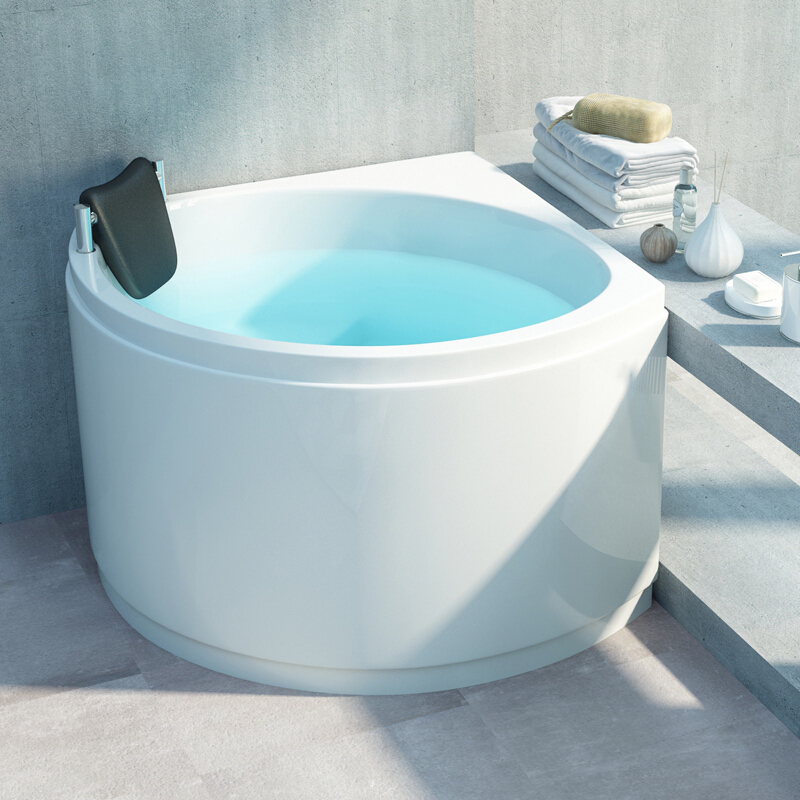 浴缸坐式户型卫生间迷你澡盆家用日式浴室淋浴五件套贵妃迷你水龙头