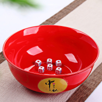 10寸中秋节博饼碗大号陶瓷碗状元红碗直径约26cm