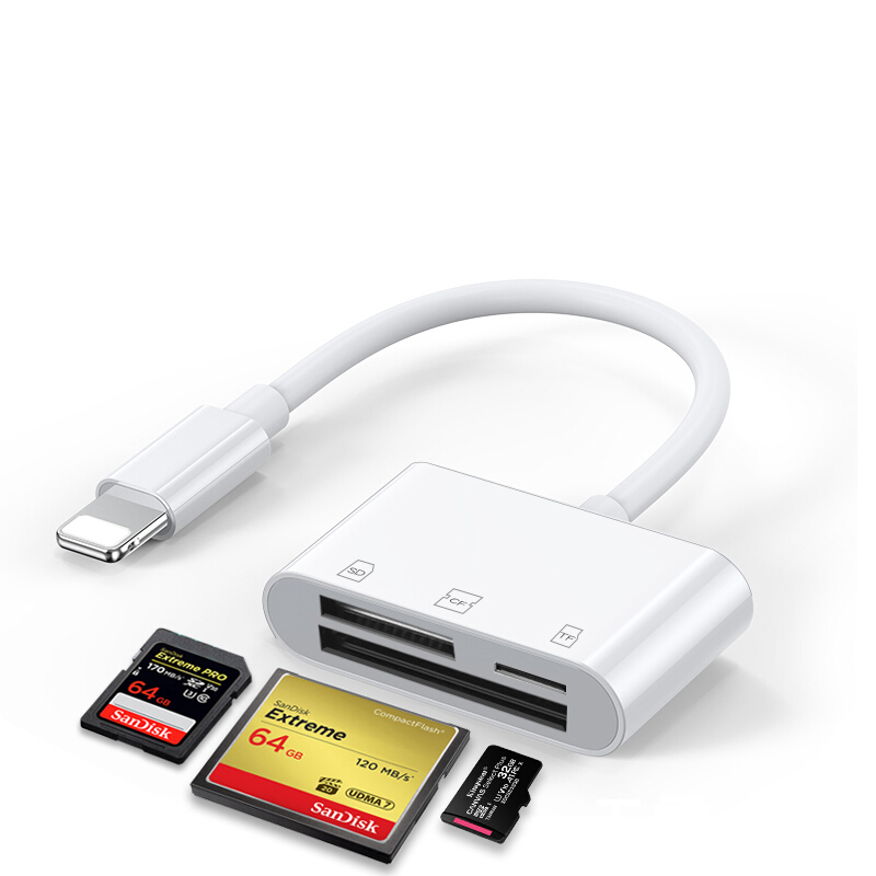 佳能 usb3.0高速读卡器 多合一sd/tf内存卡转换器安卓typec电脑两用otgtypec安卓otg苹果手机sd卡cf读卡器 XQD读取tf内存转换转usb接口iphone连