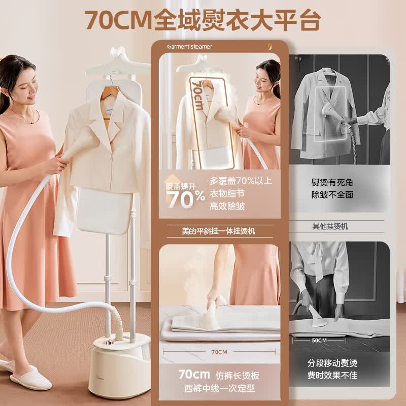 美的 挂烫机 YGD25A1 1800W高清大图