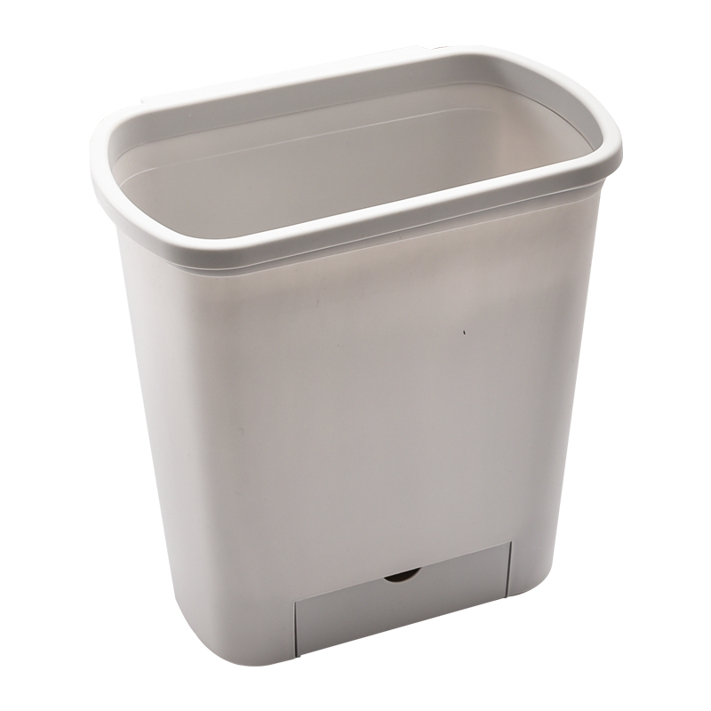 厨房柜门壁挂式分类垃圾桶篓家用卫生间干湿分离收纳盒悬挂式宜家白色
