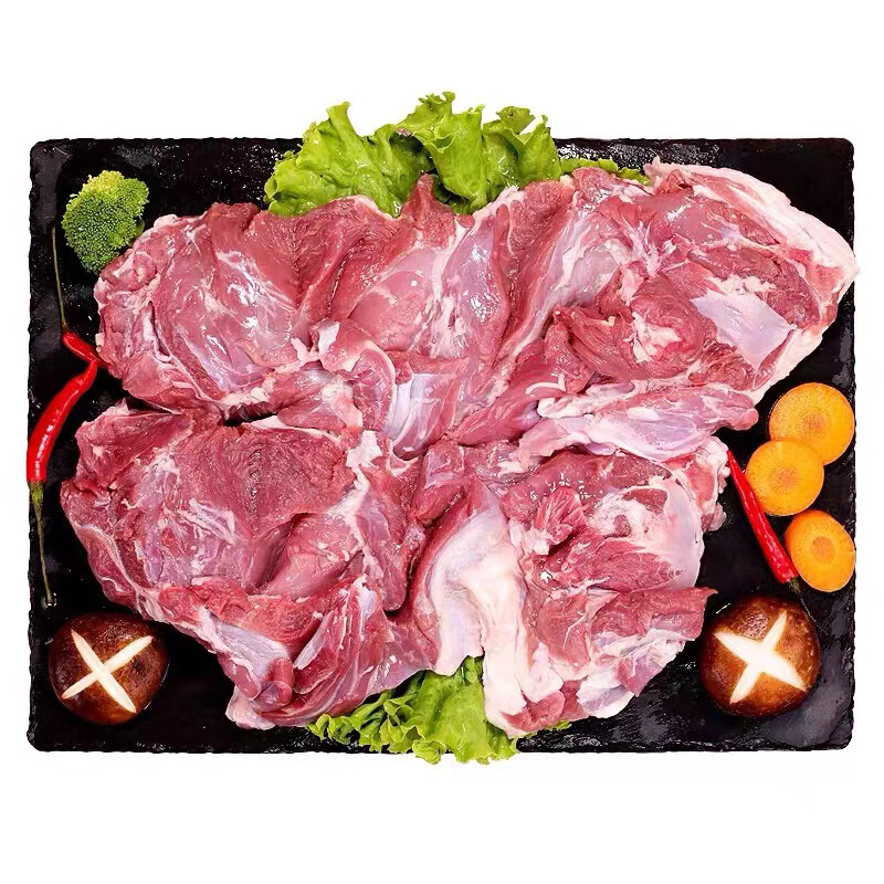 货出六盘 宁夏散养滩羊生鲜羊肉 剔骨羊后腿肉4斤高清大图