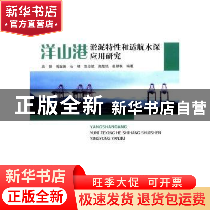 正版 洋山港淤泥特性和适航水深应用研究 应强[等]编著 海洋出版高清大图