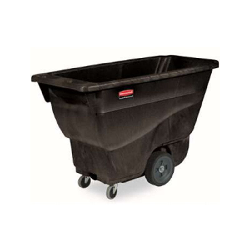 乐柏美 Rubbermaid 胶棉倾斜斗车 承重204.1kg 体积0.4立方米