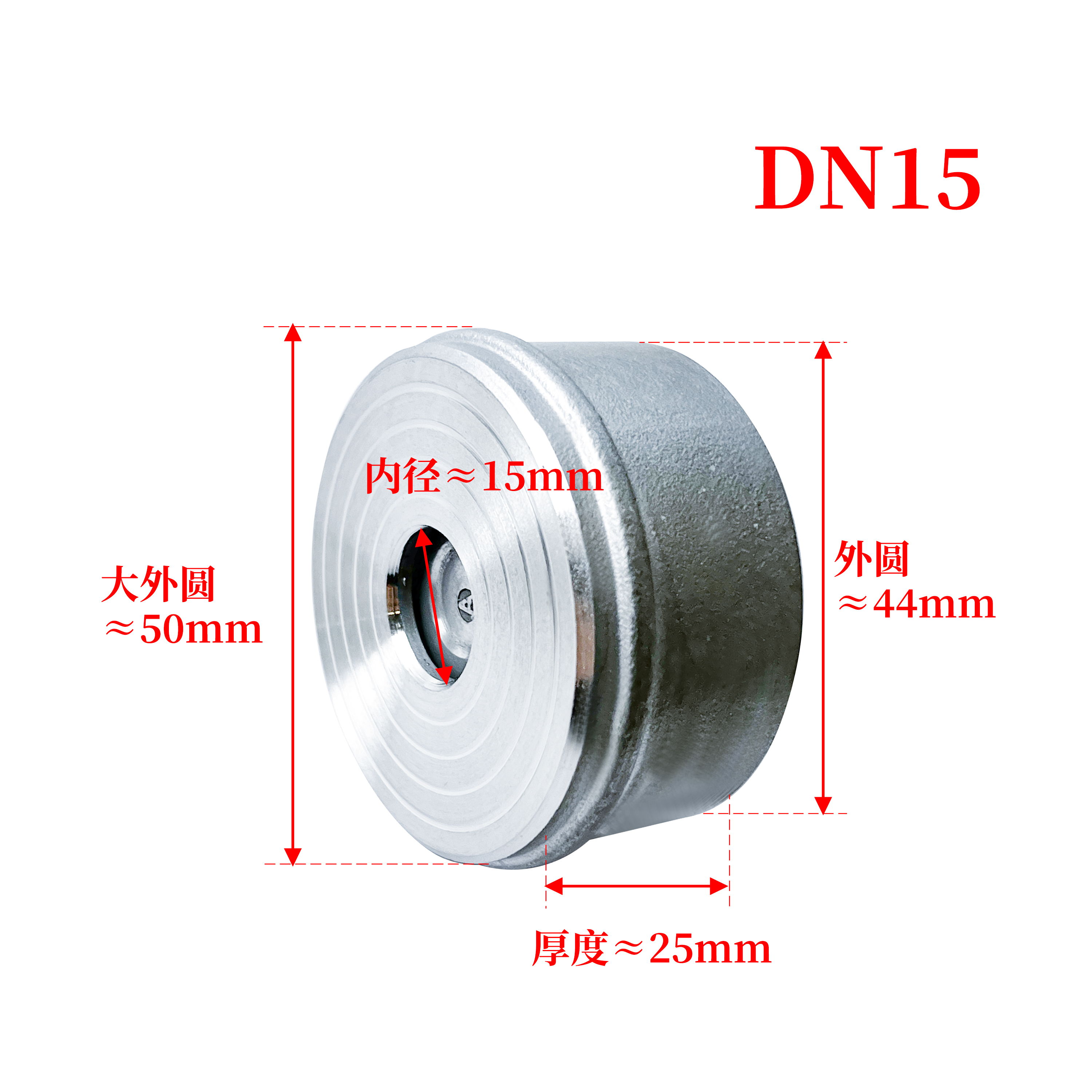 杉外山 304不锈钢H71对夹式止回阀 个高清大图