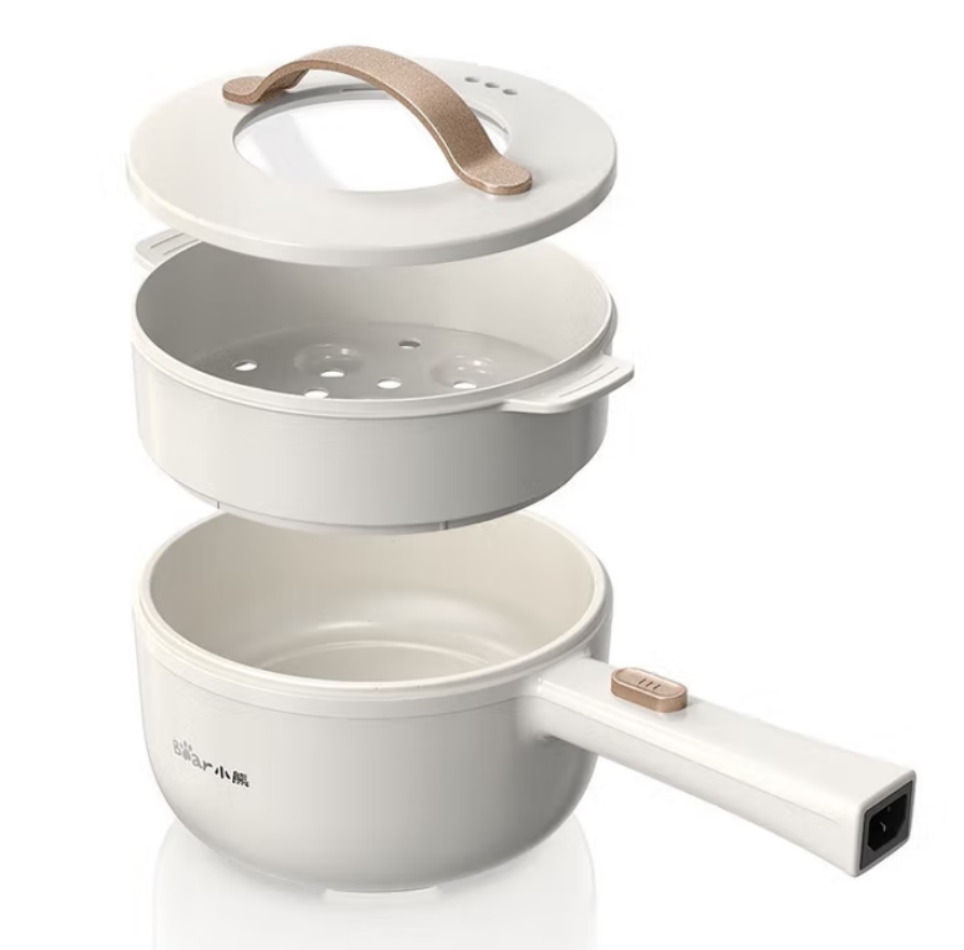 小熊(bear)多功能多用途分体式电热锅带蒸笼 1.6L DRG-E15F2