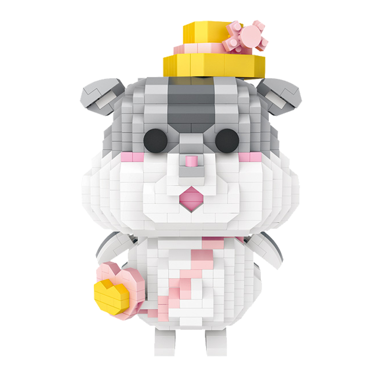 俐智loz小颗粒积木拼装玩具益智成年立体男孩女孩微钻拼图仓鼠9235