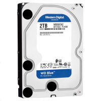西部数据（WD） WD20EZAZ 2T台式机硬盘2tb 5400转256M串口蓝盘