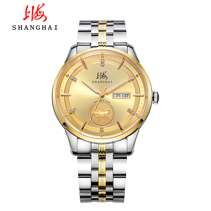 2,上海牌手表怎么样?:上海牌66周年金表质量怎么样