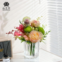 山之只 清新玫瑰仿真花艺 MZ0365 个