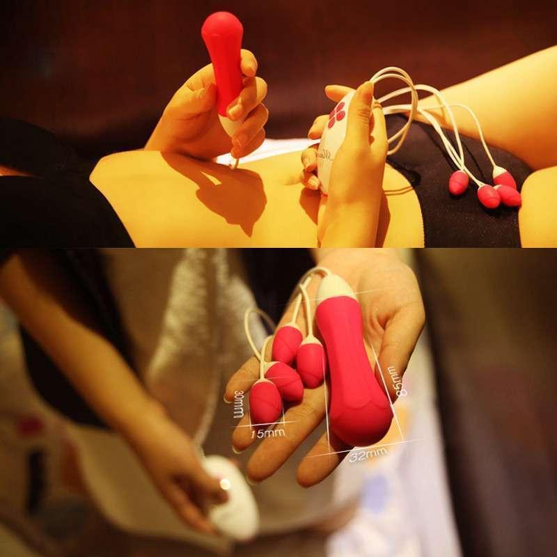 朵纷充电式跳蛋女性自慰器五蛋头超强震动变频防水静音遥控成人用品