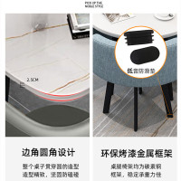 锦北洽谈桌休息区谈判桌北欧风会客接待桌简约奶茶店桌椅组合组合二