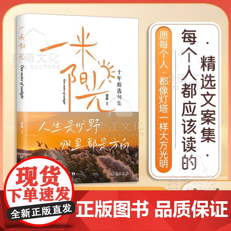 抖音同款]一米阳光正版书籍 人生是狂野 那里都有方向一千多条触心文案我们在迷茫中向往也在迷茫中成长经典暖心疗愈十年精选句高清大图