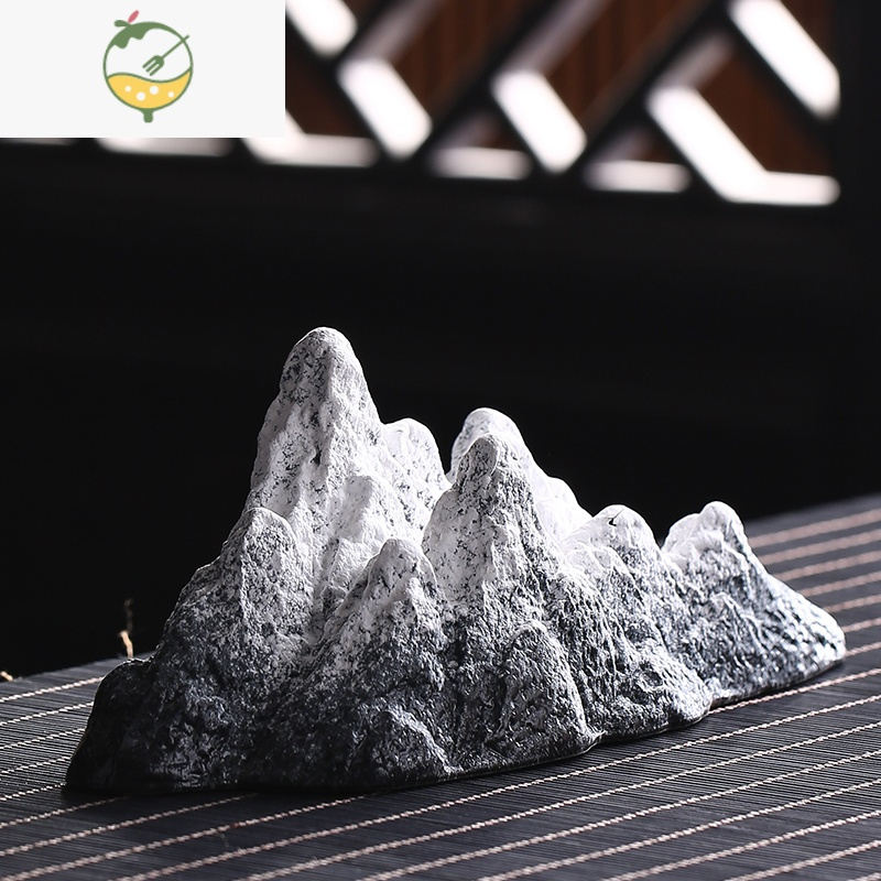 yicheng创意陶瓷小假山微景观造景鱼缸流水配件枯山水沙盘盆景装饰品