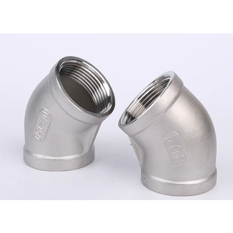 兴酉 不锈钢45°弯头 DN15 个高清大图