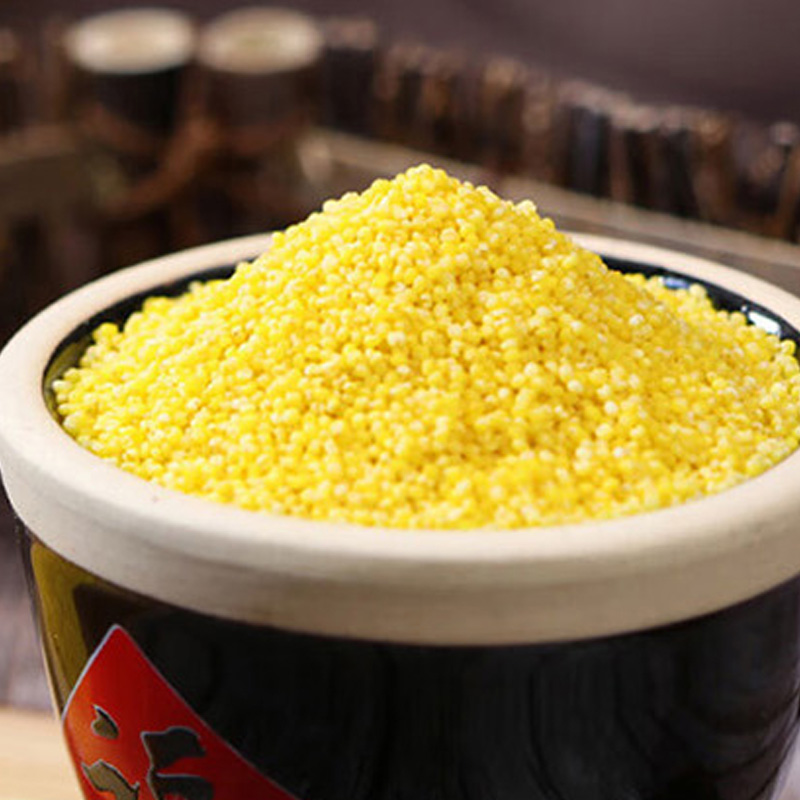燕之坊黄小米颗粒均匀晶莹透明质纯味正香软可口金黄清香475g高清大图