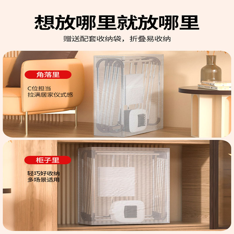 苏宁自营奥克斯烘干机家用烘衣服可折叠干衣机新款烘干衣柜烘衣机烘干器高清大图