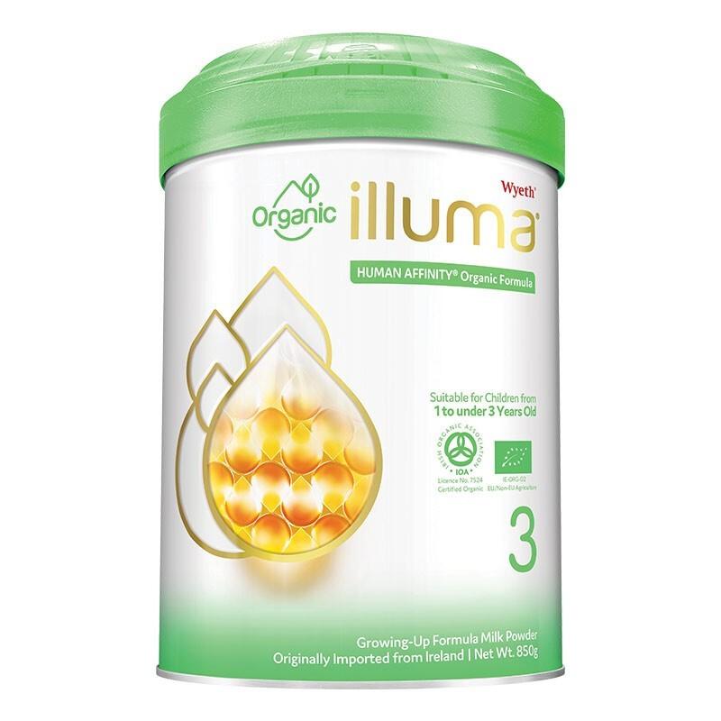 原装进口香港港版惠氏启赋有机illuma organic 3段(1-3岁)850g