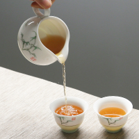 苏氏陶瓷(SUSHI CERAMICS) 茶具套装元清陶瓷茶壶茶杯功夫茶具(盖碗)