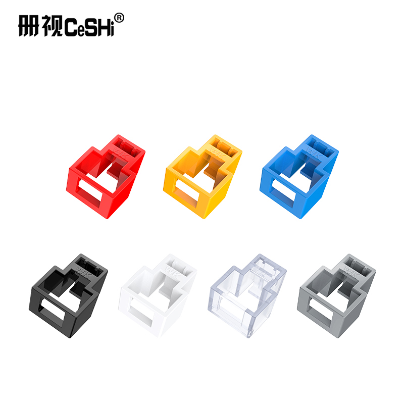 rj45网线锁超五类六类网线连接器电脑宽带监控跳线锁扣防拔黑色高清大图