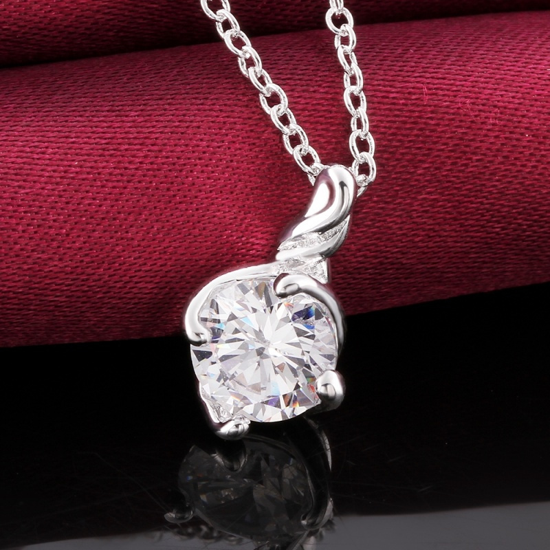 N658 Women Silver Necklace 镀925纯银女项链日韩版锁骨链潮人送女朋友七夕情人节礼物