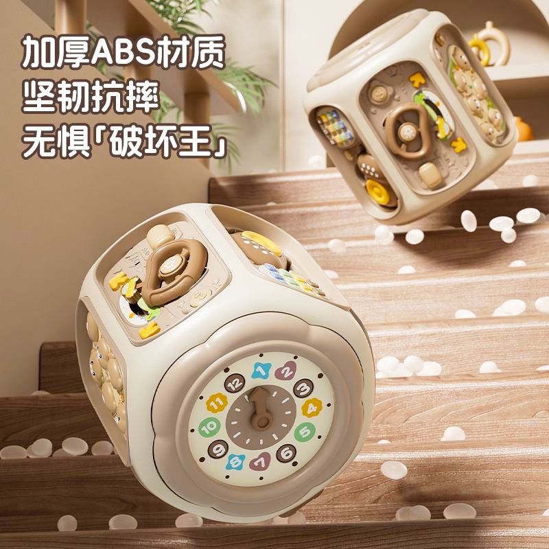 婴儿手拍鼓多面体益智玩具六面鼓宝宝6个月0一1岁3儿童早教拍拍鼓1663高清大图