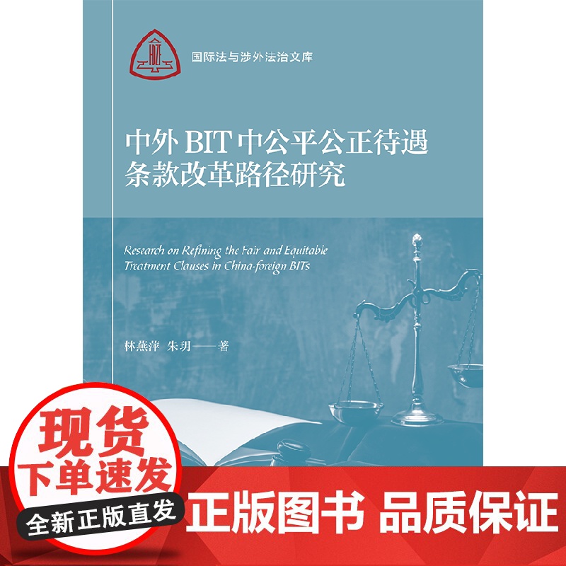 中外BIT中公平公正待遇条款改革路径研究 国际法与涉外法治文库 林燕萍著朱玥上海人民出版社国际法图书高清大图