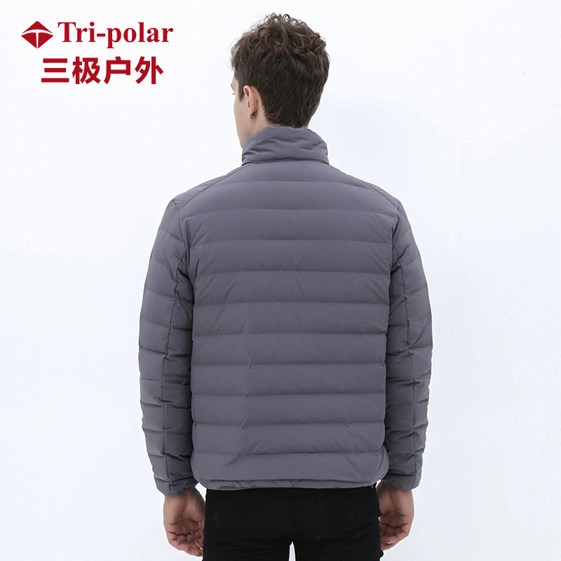 TP9011 秋冬新款轻薄立领外套大码羽绒服男短款