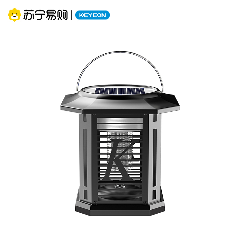 太阳能灭蚊灯户外防水庭院花园家用室外别墅电虫灯器驱蚊神器[TM-01Y银色][插地灯]高清大图