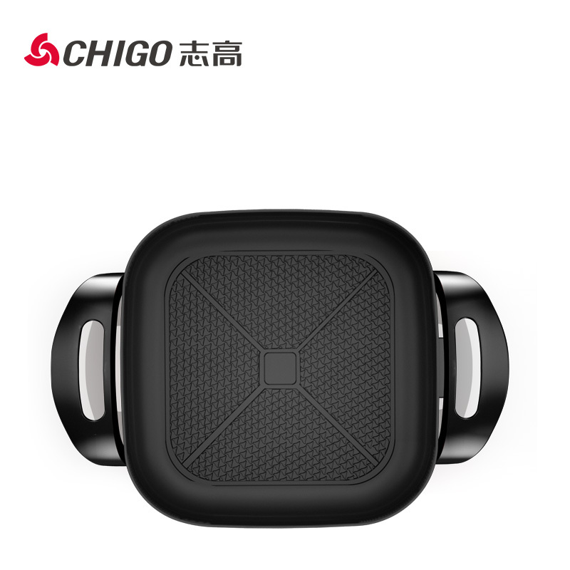 志高(CHIGO)电火锅H8三档调节4L容量多用途一体式韩式炒锅电热锅电煮锅金色